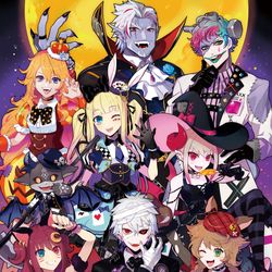 This is a pixiv picture whose title is にじさんじハロウィングッズ2019.