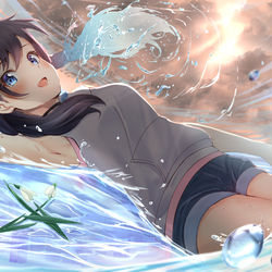 This is a pixiv picture whose title is 天気の子.