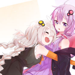 This is a pixiv picture whose title is あかりとゆかりの落書き.