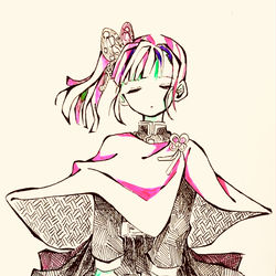 This is a pixiv picture whose title is 鬼滅👹.