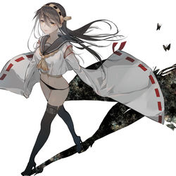 This is a pixiv picture whose title is 榛名/on戦艦タ級.