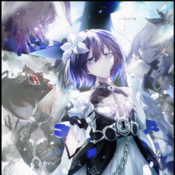 This is a pixiv picture whose title is Mirror World.