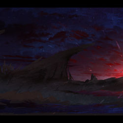 This is a pixiv picture whose title is 篝火.