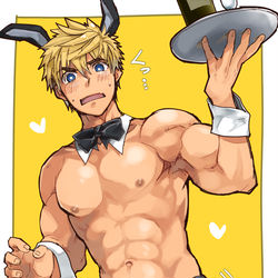 This is a pixiv picture whose title is 自キャラでバニー.