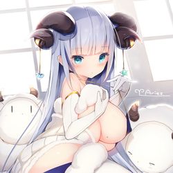 This is a pixiv picture whose title is おひつじさん🐑.