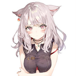 This is a pixiv picture whose title is ミコ×グラスレザーフードベスト.