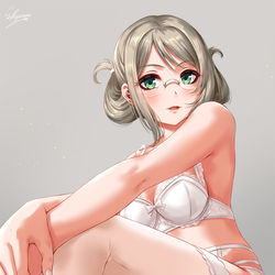 This is a pixiv picture whose title is 下着香取.