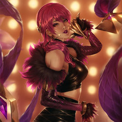This is a pixiv picture whose title is K/DA Evelynn.