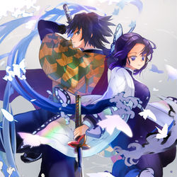 This is a pixiv picture whose title is ぎゆしの.