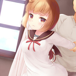 This is a pixiv picture whose title is ぱっつん娘.