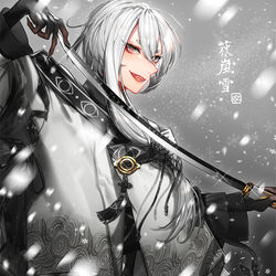 This is a pixiv picture whose title is 嵐雪.