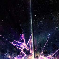 This is a pixiv picture whose title is 夜光を羽織る.