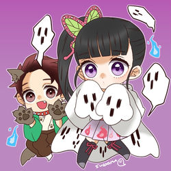 This is a pixiv picture whose title is 鬼滅ハロウィンまとめ2019.