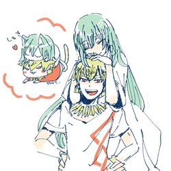 This is a pixiv picture whose title is えるぎるにゃん.