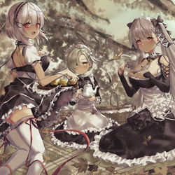 This is a pixiv picture whose title is 森のお茶会.