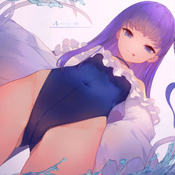 This is a pixiv picture whose title is 水着メルト.