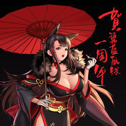 This is a pixiv picture whose title is 赤城.