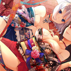 This is a pixiv picture whose title is 夕焼け.