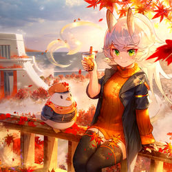 This is a pixiv picture whose title is 秋ノ風.