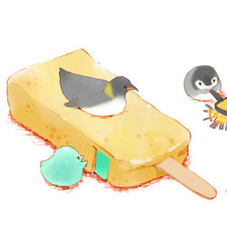 This is a pixiv picture whose title is たまご焼きアイス.