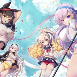 This is a pixiv picture whose title is アズレン秋イラコン運動会.