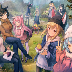 This is a pixiv picture whose title is 焼き芋.