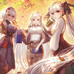 This is a pixiv picture whose title is ショッピングの秋.