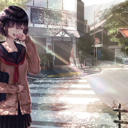 This is a pixiv picture whose title is 僕の知らない顔.