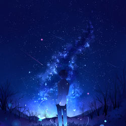 This is a pixiv picture whose title is 蓝星.