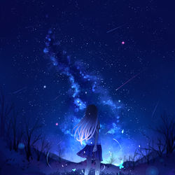 This is a pixiv picture whose title is 蓝星.