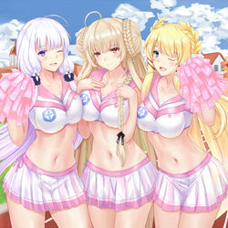 This is a pixiv picture whose title is 碧蓝航线 皇家啦啦队.