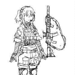 This is a pixiv picture whose title is contemporary AR and girl.