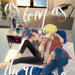 This is a pixiv picture whose title is 【10/20 ガロリオ】新刊サンプル.