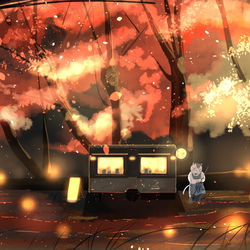 This is a pixiv picture whose title is ようこそ、秋の満月珈琲店へ.