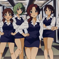 This is a pixiv picture whose title is OLのドラマに出演するアイドルたち.