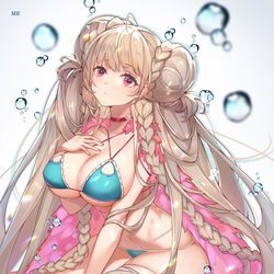 This is a pixiv picture whose title is 水着可畏.