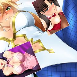 This is a pixiv picture whose title is バニーな遠坂バニーな桜バニーな獅子王 サンプル.