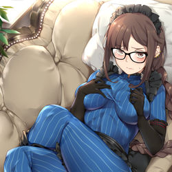 This is a pixiv picture whose title is メイド虞美人２.