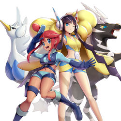 This is a pixiv picture whose title is フウロとカミツレ.