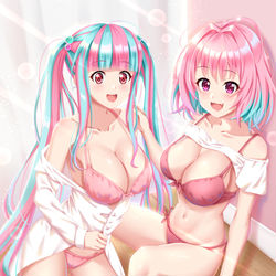 This is a pixiv picture whose title is Pareo＆夢見りあむ.