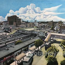 This is a pixiv picture whose title is Summertime 清瀬駅.