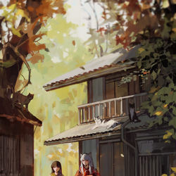 This is a pixiv picture whose title is 犬夜叉.