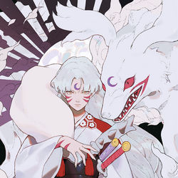 This is a pixiv picture whose title is 殺生丸.