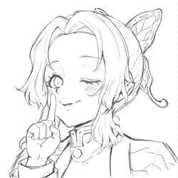 This is a pixiv picture whose title is 胡蝶しのぶ.