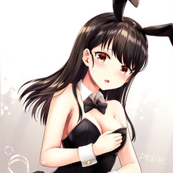 This is a pixiv picture whose title is bunnygirl👯✨.