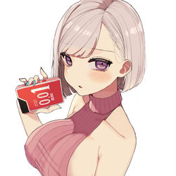 This is a pixiv picture whose title is 「これストック切れてたよ〜」(背景差分).