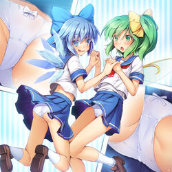 This is a pixiv picture whose title is 制服コス大チル.