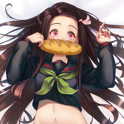 This is a pixiv picture whose title is 禰豆子.