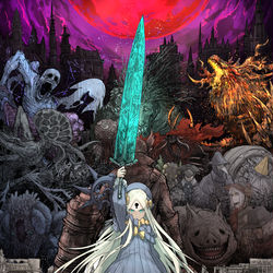This is a pixiv picture whose title is 「青ざめた血」を求めよ.