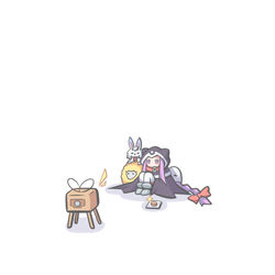 This is a pixiv picture whose title is FGOアニメ鑑賞中.